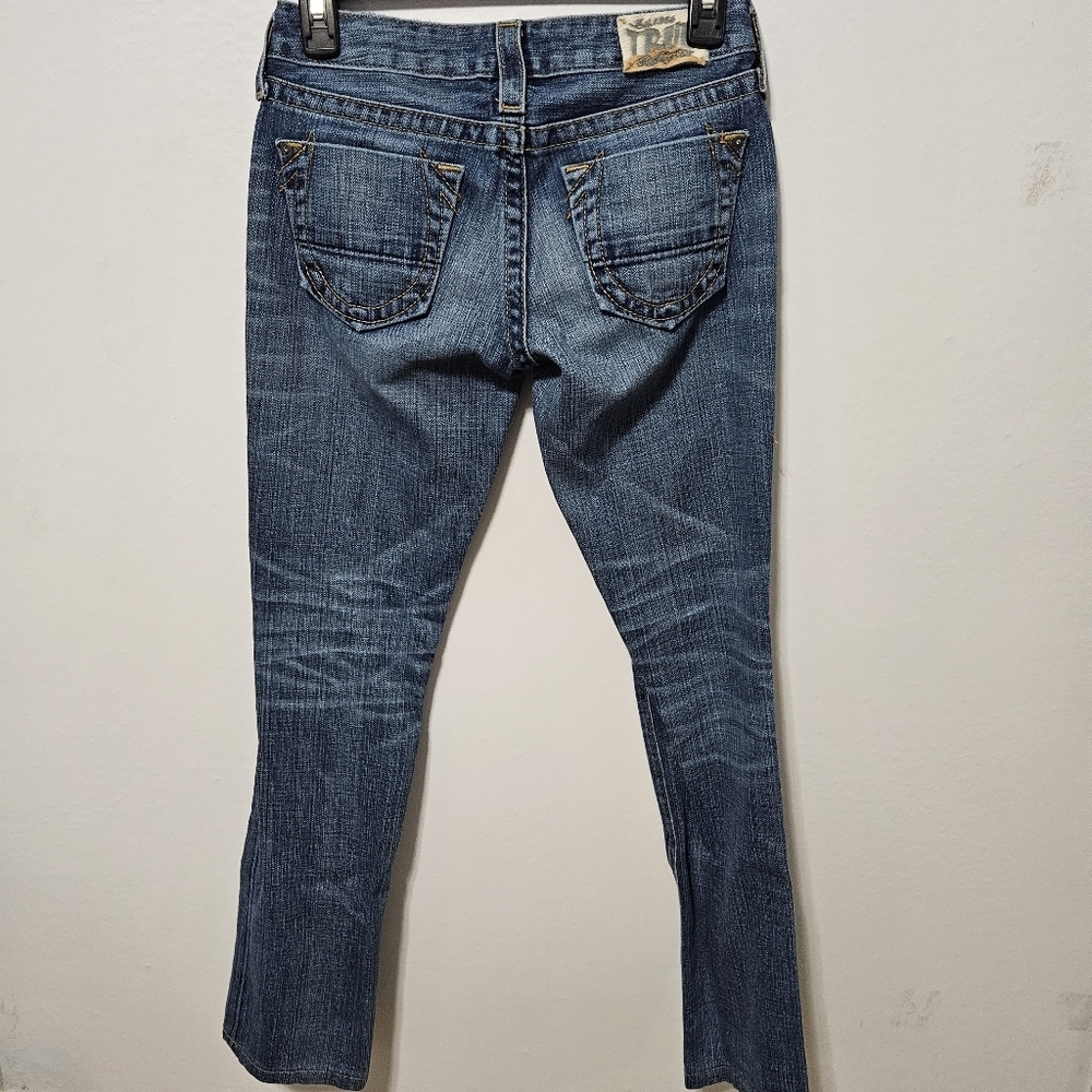 True Religion Women's Johnny Jeans Slim Straight Leg Dark Blue Sz 25 Y2k Vtg B16 - Picture 2 of 8